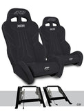 PRP Seats Can-Am Maverick X3/R XCR Suspension Seats Mount & Slider Kit (Pair) - Black