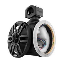 Load image into Gallery viewer, DS18 Marine And Powersports Towers Speakers Not Included 6.5in RGB LED Lights Black