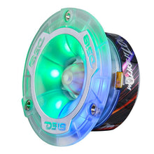 Load image into Gallery viewer, DS18 3.8in Super Bullet Tweeter 120 Watts RMS 1in Aluminum Vc 4 ohm Digital LED Lights