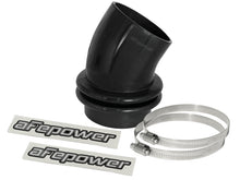 Load image into Gallery viewer, aFe Magnum FORCE Silicone Coupling Kit 3-1/2in ID x 30 Deg. Bellows Elbow - Black 59-00050