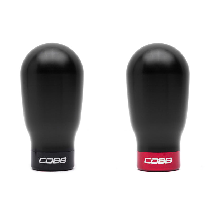 Cobb Mazda 6-Speed Tall Weighted COBB Shift Knob - Black (Incl. Both Red + Blk Collars) B271370-BK