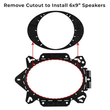 Load image into Gallery viewer, DS18 2015+ Universal OEM Mounting Bracket Cut Out for 6.5in or 6x9in Speaker Chevy/Toyota/Ford