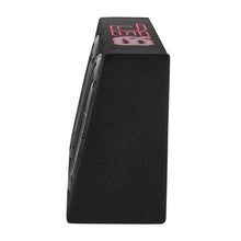 Load image into Gallery viewer, DS18 Dual 10in Shallow Enclosure w/ Subwoofer 350 Watts RMS Sealed Black Carpet
