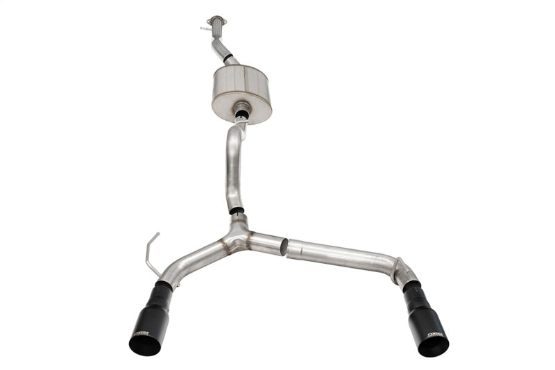 Corsa 21-25 Ford Bronco 2.7L 4-Door 2.75in Cat-Back Dual Rear Exhaust w/ 4in Straight-Cut Black Tips