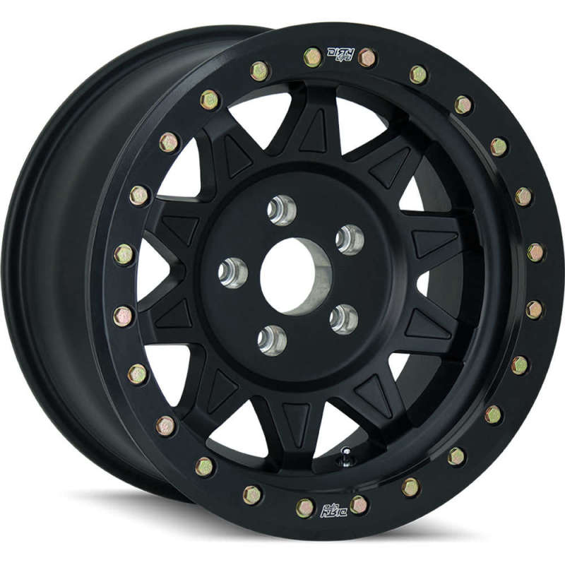 Dirty Life 9302 Roadkill Race 17x9/8x165.1 BP/-14mm Offset/130.8mm Hub Matte Black Wheel - Beadlock - GTR Auto