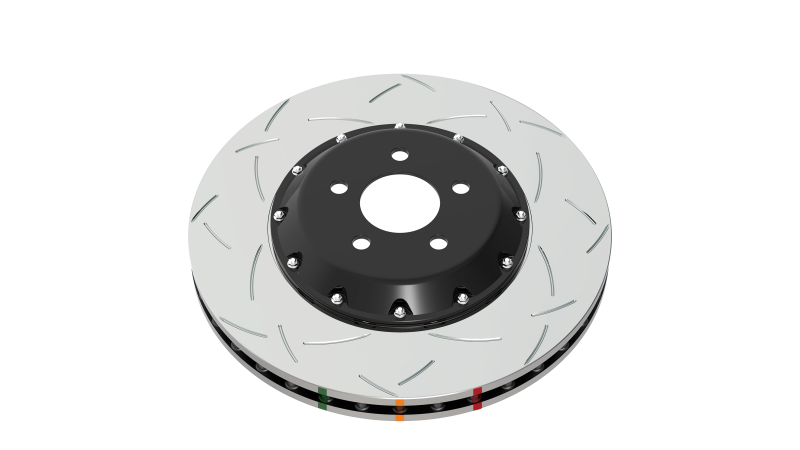 DBA 2010+ Camaro V8 SS Front Slotted 5000 Series 2 Piece Rotor Assembled w/ Black Hat