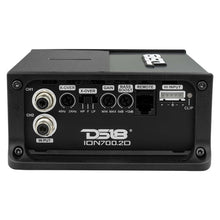 Load image into Gallery viewer, DS18 2-Channel Amp 700/4ohm Bridge 2x 350/2ohm 2x 240/4ohm Watts RMS Class D