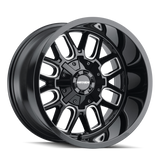 Mayhem 8107 Cogent 20x9 / 8x165.1 BP / 0mm Offset / 130.8mm Hub Gloss Black Milled Wheel