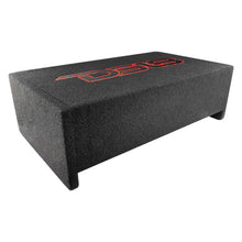 Load image into Gallery viewer, DS18 Single 10in Shallow Subwoofer &amp; Enclosure 300 Watt RMS Downfiring Sealed Black Carpet Amplified