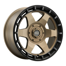 Load image into Gallery viewer, Weld Off-Road Ridge 20x9 - 5x127 / 5x139.7 BP - ET0 - 87.1mm CB - Satin Bronze Wheel (Black Ring)