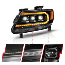 Load image into Gallery viewer, ANZO 15-22 Chevy Colorado Full LED Headlights w/ Initiation (Amber DRL) - Black - GTR Auto