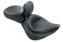 Load image into Gallery viewer, Mustang 84-06 Harley Standard Rear Tire Wide Touring Std Solo Seat w/Driver Backrest - Black
