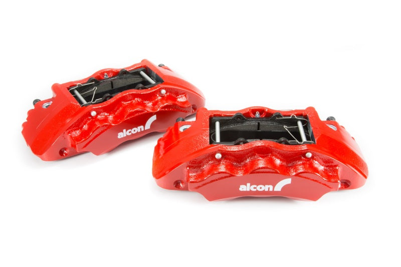Alcon 2016+ Toyota Tacoma w/ 17in+ Wheels 352x30mm Rotors 6-Piston Calipers Front Brake Kit - Red ALABKF1551G58