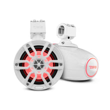 Load image into Gallery viewer, DS18 Tower Speakers 6.5in 100 Watts RMS w/ RGB LED Lights White