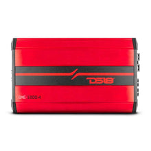 Load image into Gallery viewer, DS18 4-Channel SXE Amplifier Class A|B 2x 200/4ohm Bridge 4 x 100/2ohm 4 x 60/4ohm Watts RMS- Red