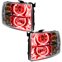 Load image into Gallery viewer, Oracle Lighting 07-13 Chevrolet Silverado Pre-Assembled LED Halo Headlights-Red