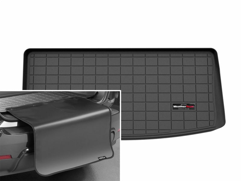 WeatherTech 2026 Cadillac Vistiq Behind 3rd Row Cargo Liner w/Bumper Protector - Black 401877SK