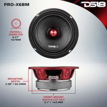 Load image into Gallery viewer, DS18 6.5in 250 Watts RMS 8 ohm Mid-Range Loudspeaker Bullet Loudspeaker