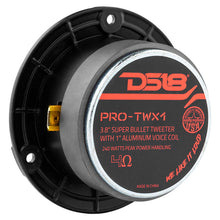 Load image into Gallery viewer, DS18 3.8in Super Bullet Tweeter 120 Watts RMS 1in Aluminum Vc 4 ohm Black
