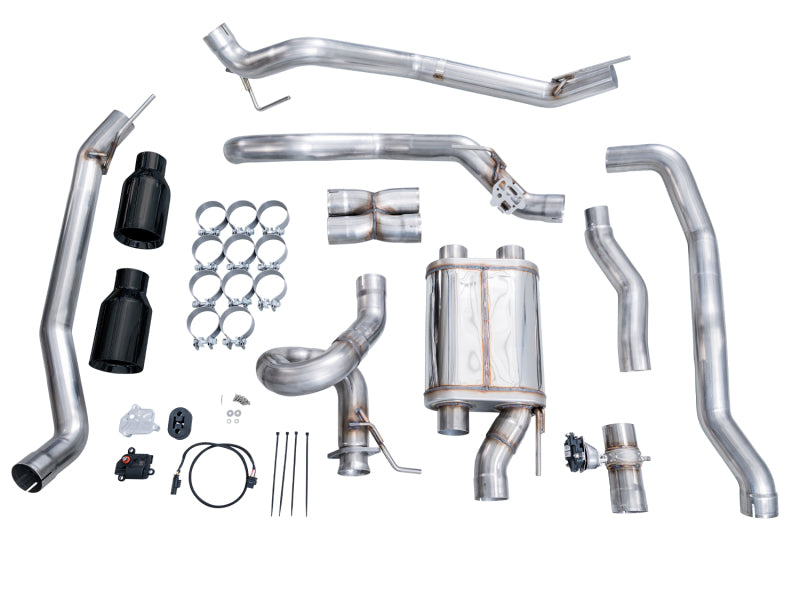 AWE 2024+ Ford Ranger Raptor 3.0L Switchpath Cat-Back Exhaust - Diamond Black Tips 3025-33306