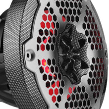 Load image into Gallery viewer, DS18 Hybrid Marine Speaker w/ Driver And RGB LED 6.5in 2-Way 250 Watts RMS 4 ohm Crbn Fiber w/ Cover