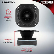 Load image into Gallery viewer, DS18 4in Super Bullet Tweeter 250 Watts RMS 1.5in Titanium Vc 4 ohm