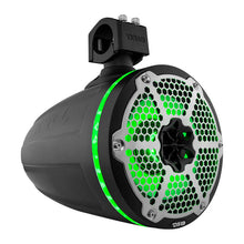 Load image into Gallery viewer, DS18 Marine And Powersports Towers 8in 1in Driver 180 Watts RMS RGB LED Lights Black