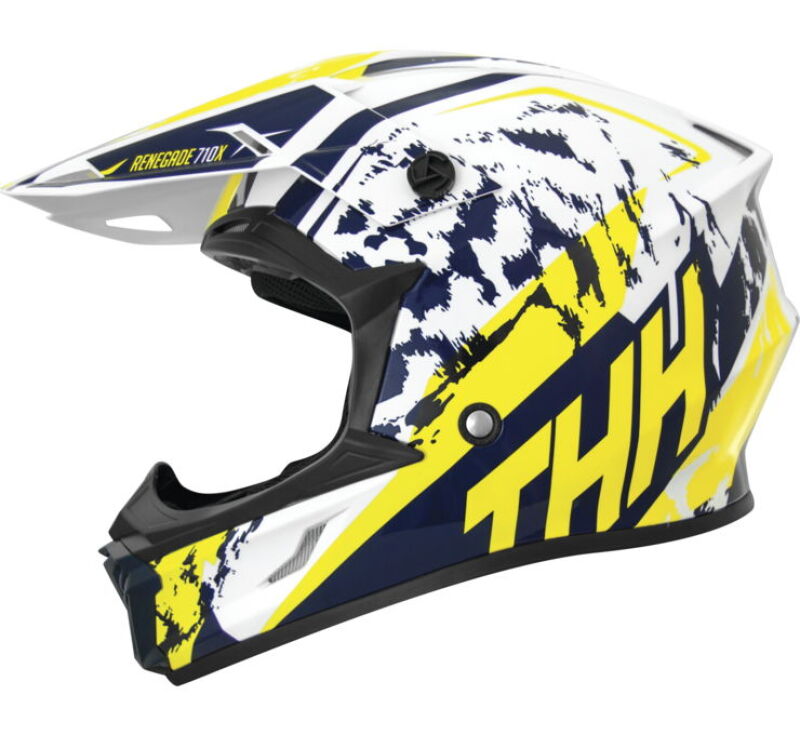 THH Helmets T710XR Renegade Yellow/Blue - Small