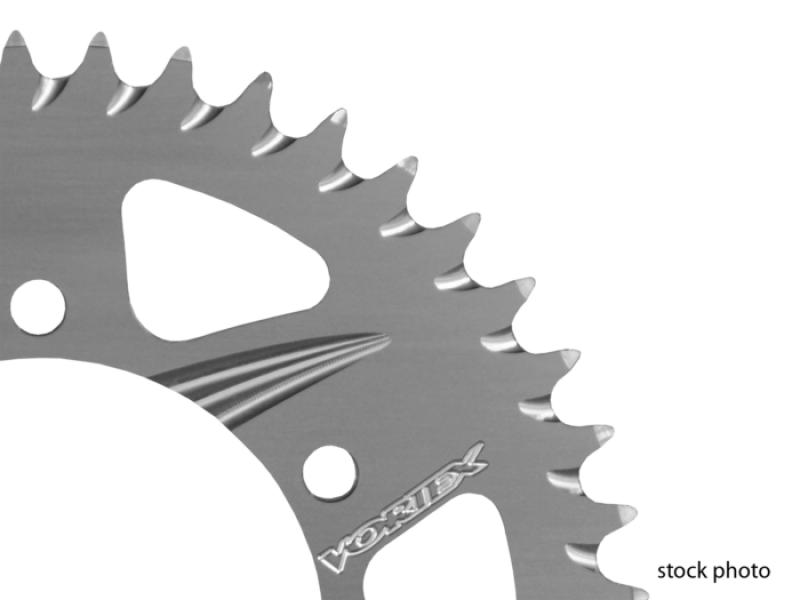 Vortex Racing Aluminum Rear Sprocket 415 Chain Conversion 43 Tooth- Silver 628-43