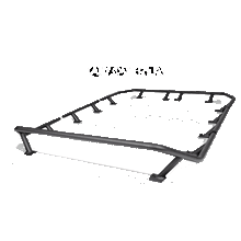Load image into Gallery viewer, Go Rhino SRM300 Dual Rail Kit (For 60x40in. Rack) - Tex. Blk (Rails ONLY - Req. Platform)