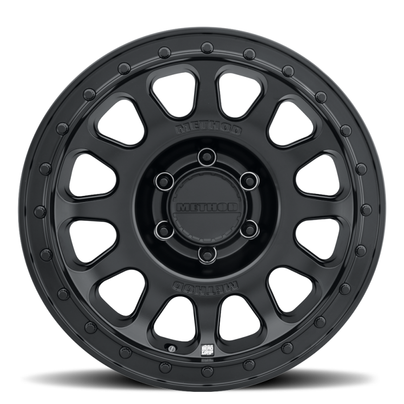 Method MR709 HD Bead Grip 20x 9in / ET12 / 6x5.5 BP / 106.25mm Bore - Black Wheel MR70929060512H