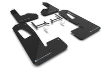 Load image into Gallery viewer, Rally Armor 22-26 Rivian R1S Black UR Mud Flap w/Light Blue Logo