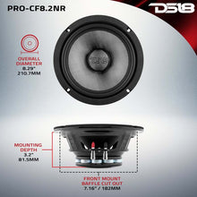Load image into Gallery viewer, DS18 8in 300 Watts RMS 2 ohm Mid-Bass Loudspeaker Neodymium