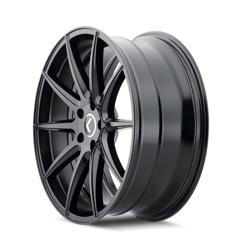 Kraze KR194 Cosmos 20x8.5 / 5x108 BP / 38mm Offset / 63.5mm Hub Gloss Black Wheel