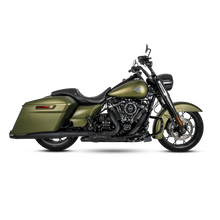 Load image into Gallery viewer, Vance &amp; Hines 17-23 Harley Touring Models Blackbird 450 Slip-Ons - Black Contrast Finish End Caps