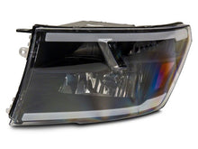 Load image into Gallery viewer, Raxiom 09-18 Dodge RAM 1500/2500/3500 Axial Series Headlights w/ LED Bar- Black Housing (Clear Lens)