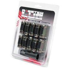 Load image into Gallery viewer, Wheel Mate Monster Open End Lug Nut Set of 20 - Black Chrome 14x1.50