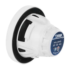 Load image into Gallery viewer, DS18 Hybrid Marine Speaker w/ Driver And RGB LEDs 6.5in 2-Way 250 Watts RMS 4 ohm White w/ Covers
