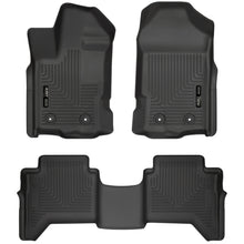 Load image into Gallery viewer, Husky Liners 2019+ Ford Ranger SuperCrew Cab WeatherBeater Black Front &amp; 2nd Seat Floor Liners