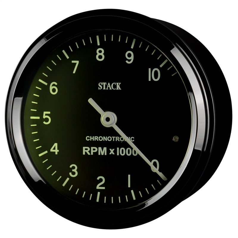 Autometer Chronocentric Tachometer - 80mm Blk - 0-10K RPM ST901096