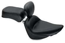 Load image into Gallery viewer, Mustang 00-15 Harley Softail Standard Rear Tire Standard Touring Solo Seat w/Driver Backrest - Black