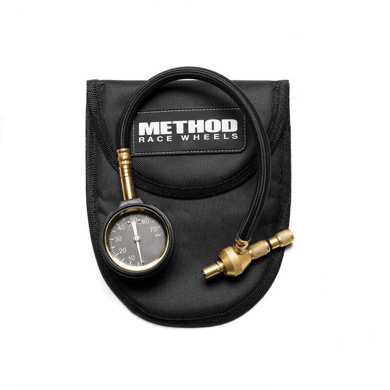 Method Brass Air Deflator Gauge 0-60 PSI - Black AP-F0005