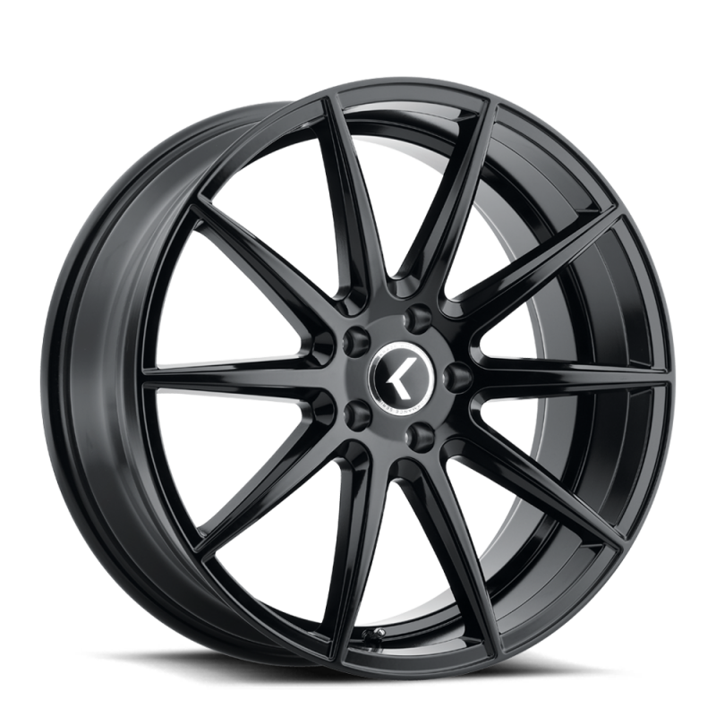 Kraze KR194 Cosmos 18x8 / 5x108 BP / 40mm Offset / 63.5mm Hub Gloss Black Wheel