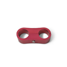 Load image into Gallery viewer, Russell Hose Separator For -6 Braided Red Anodize (2 Pack)