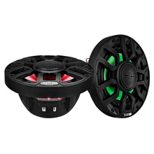 Load image into Gallery viewer, DS18 Marine 6.5in 2-Way 150 Watts RMS 4 ohm Digital LED Lights Bullet Tweeter Covers Included Black
