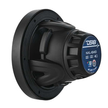 Load image into Gallery viewer, DS18 Hybrid Marine Speaker w/ Driver And RGB LEDs 6.5in 2-Way 250 Watts RMS 4 ohm Black w/ Covers