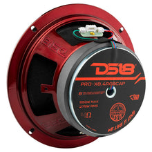 Load image into Gallery viewer, DS18 8in 275 Watts RMS 4 ohm Mid-Range Loudspeaker w/ RGB Dust Cap