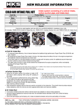 Load image into Gallery viewer, HKS Subaru ZN8/ZD8 Cold Air Intake Full Kit 70026-AT012