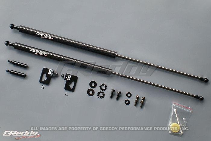 GReddy 00-09 Honda S200 AP1/AP2 Engine Hood Lifter Kit (Designed for OEM weight hoods.) - GTR Auto