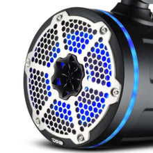 Load image into Gallery viewer, DS18 Marine And Powersports Towers 8in 1in Driver 180 Watts RMS RGB LED Lights Black